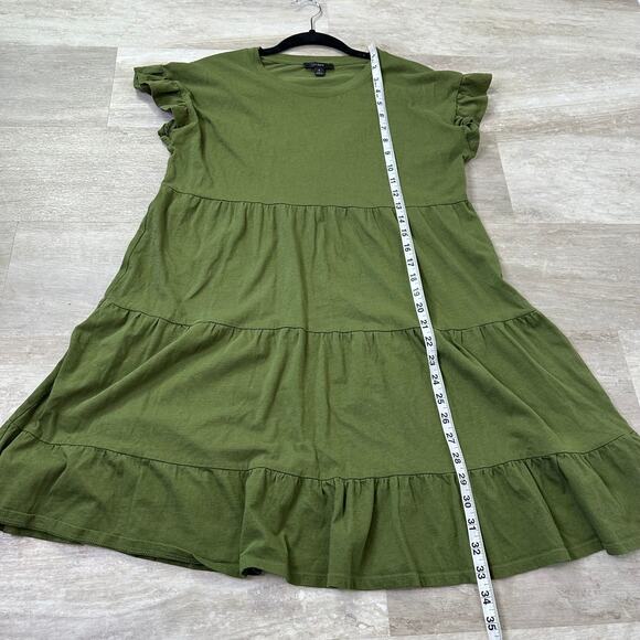 J.Crew Tiered dress in broken-in jersey #AX974 Size Small - Picture 8 of 9